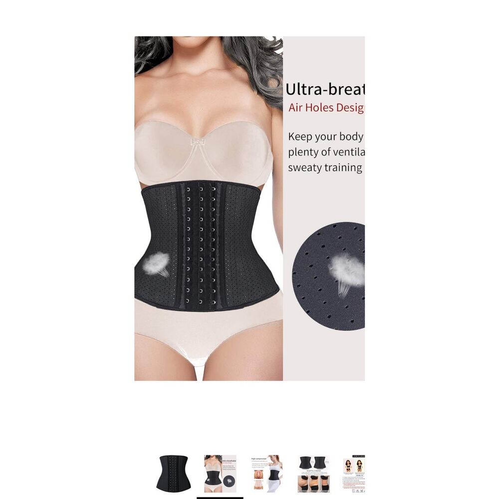 YIANNA Waist Trainer for Women Latex Underbust Waist Cincher Corset Sport Girdle